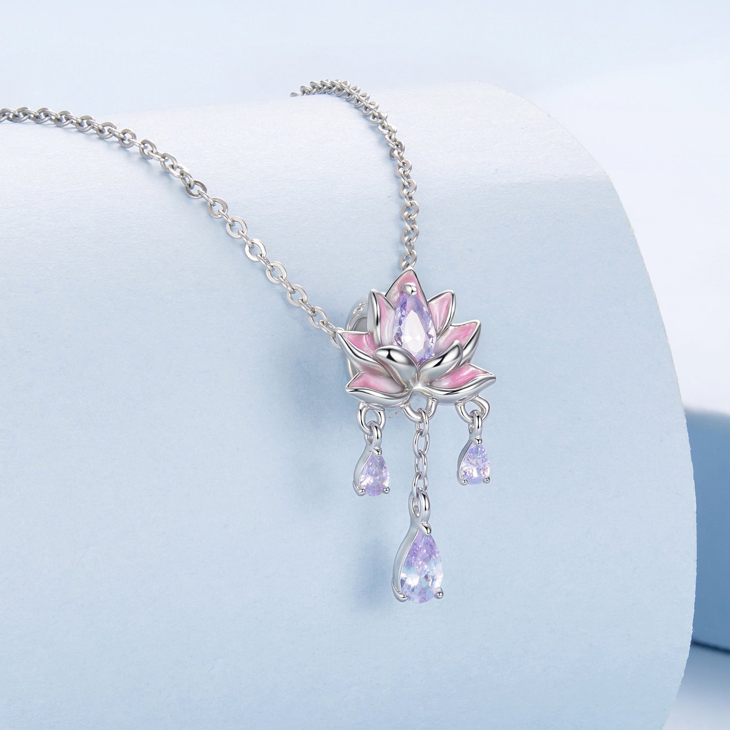 Sterling Silver Non slip Blooming Lotus Dreamcatcher Charm - AVILIA Designs