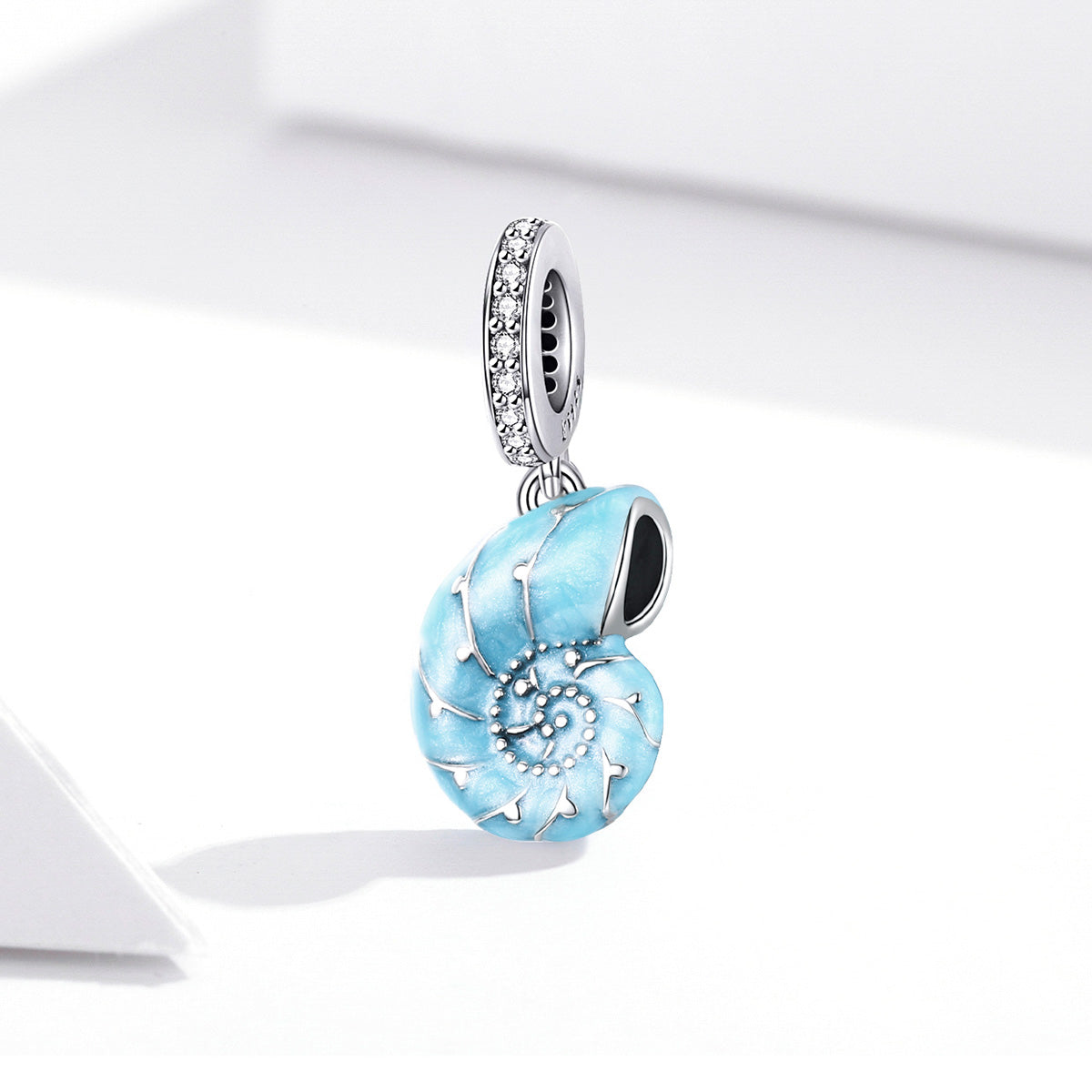 S925 Sterling Silver Seaside Seashell Ocean Charm Pendant - AVILIA Designs