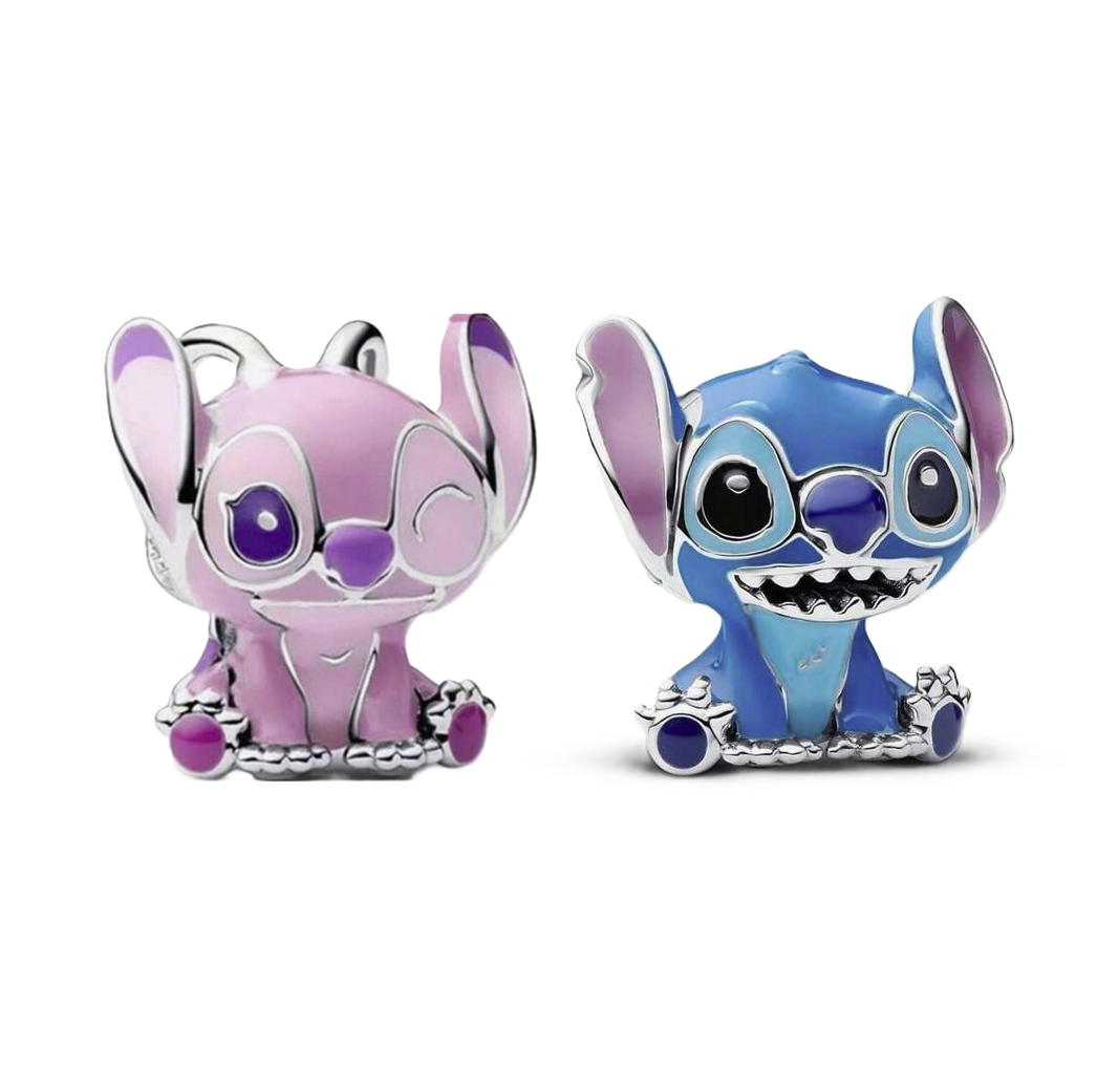 Sterling Silver Lilo & Stitch Movie SET Angel Toy Charms - AVILIA Designs