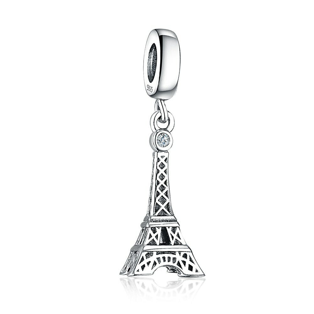 S925 Sterling Silver France Eiffel Tower Paris Charm Pendant - AVILIA Designs
