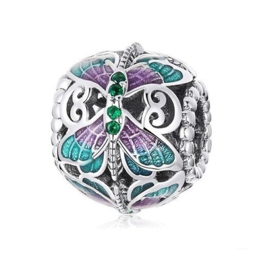 SOLID Sterling Silver Decorative Dragonfly Dream Charm - AVILIA Designs