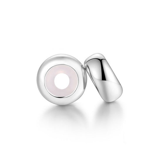 SOLID Sterling Silver Non Slip Smooth Spacer Stopper Charm - AVILIA Designs