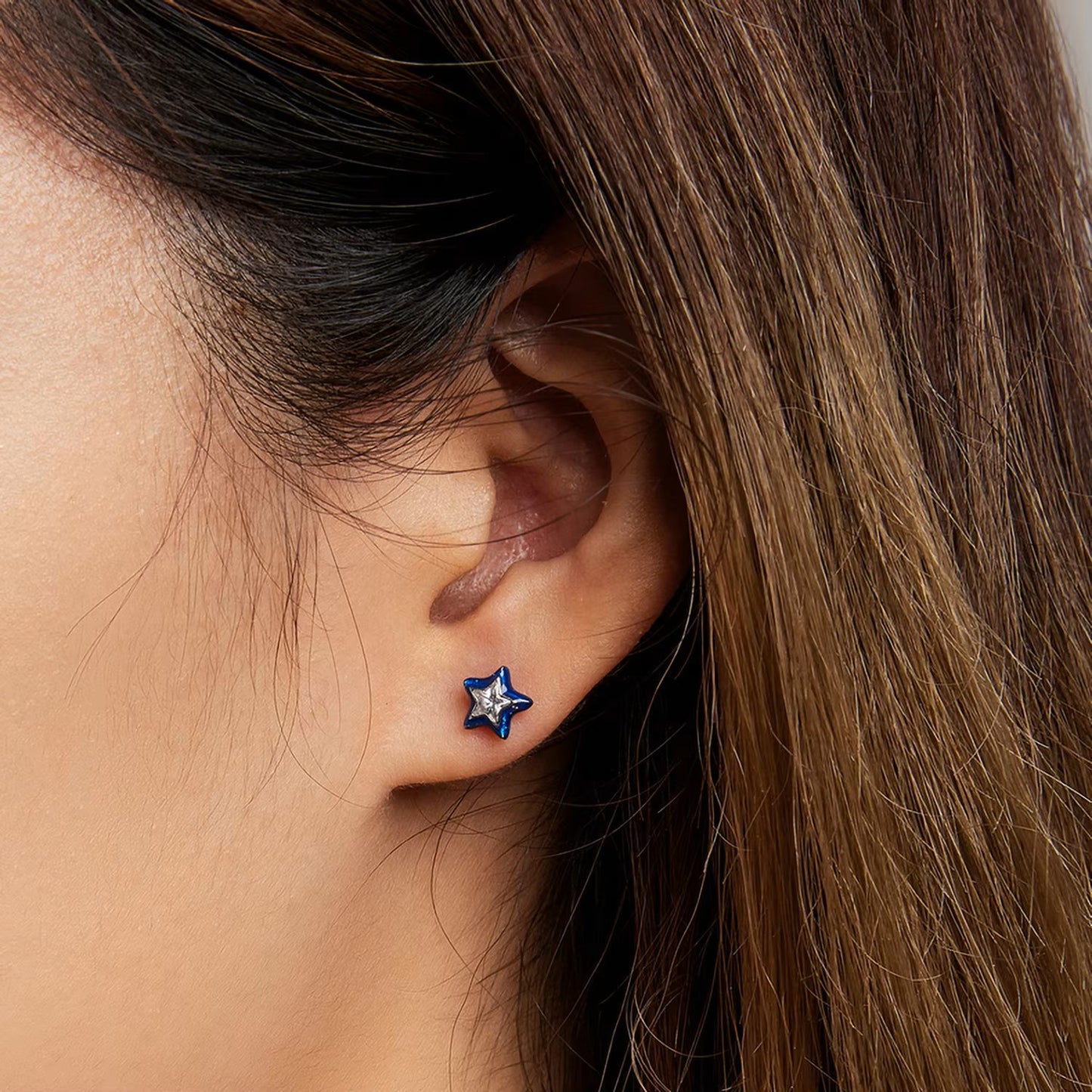 SOLID Sterling Silver Starry Night Stud Star Earrings - AVILIA Designs