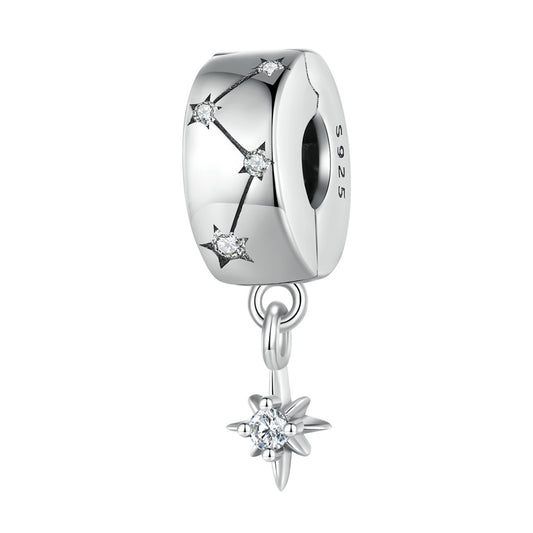 SOLID Sterling Silver Starry Night Constellation Clip Charm  - AVILIA Designs
