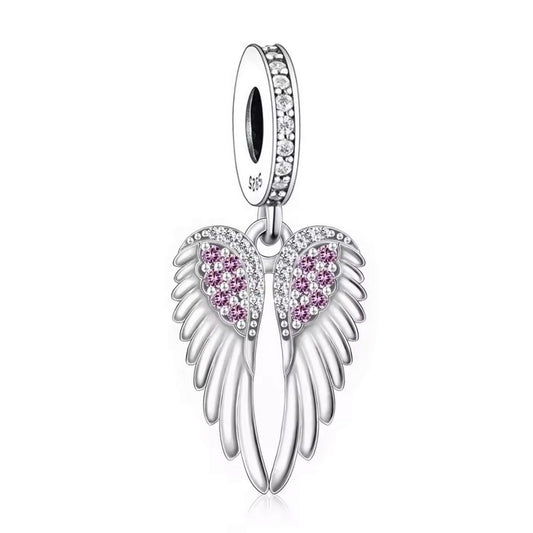S925 Sterling Silver Guardian Angel Wing Charm Pendant - AVILIA Designs