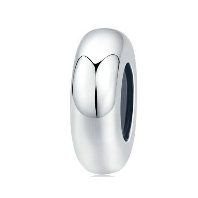 SOLID Sterling Silver Non Slip Smooth Spacer Stopper Charm - AVILIA Designs