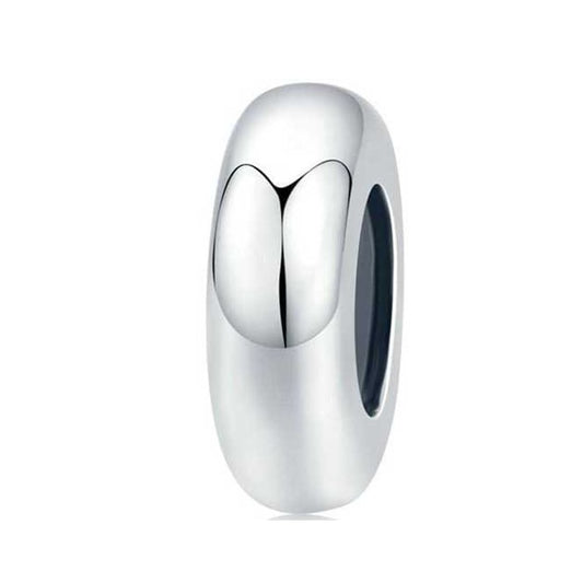 SOLID Sterling Silver Non Slip Smooth Spacer Stopper Charm - AVILIA Designs