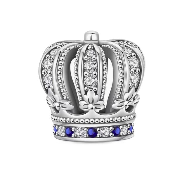 S925 Sterling Silver Royal Princess Crown Tiara Charm - AVILIA Designs