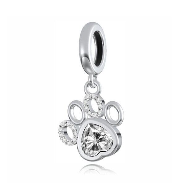 S925 Sterling Silver My Precious Pet Paw Charm Pendant  - AVILIA Designs