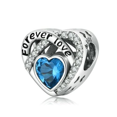 S925 Sterling Silver Forever Love Heart of the Ocean Charm - AVILIA Designs