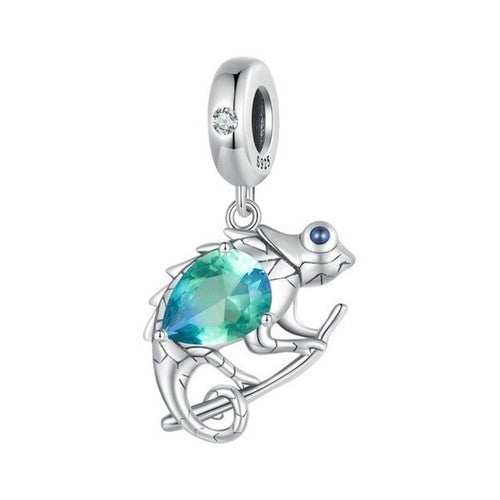 S925 Silver Cheeky Tropical Chameleon Charm Pendant  - AVILIA Designs