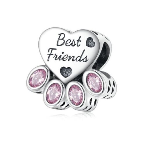 SOLID Sterling Silver Best Friends PAW CAT DOG PET Charm - AVILIA Designs
