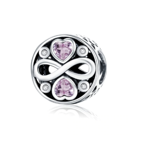 SOLID Sterling Silver Sparkling Infinity Love Forever Charm - AVILIA Designs