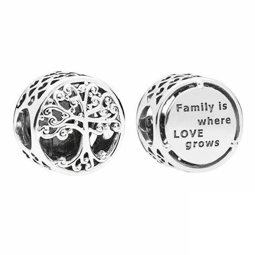 S925 Sterling Silver Family Tree of Life Love Charm  - AVILIA Designs